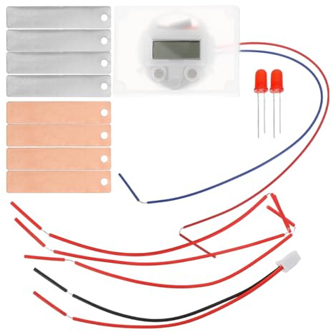 STOBOK Obstbatterie Experimentierset Wissenschaftsexperiment Fruchtbatterie Für Schüler DIY Batterie Experiment Mit Zinkplatten Kupferplatten Drähten Und Uhr Bewegungen Lernspielzeug