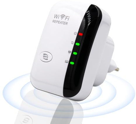 2025 Newest WiFi Extender & Booster, Repeater – 4500 Sq.ft Coverage for 50+ Devices, Long-Range Amplifier with Ethernet Port, Quick 1-Key Setup, Home Signal Booster, Alexa Compatible, UK Plug