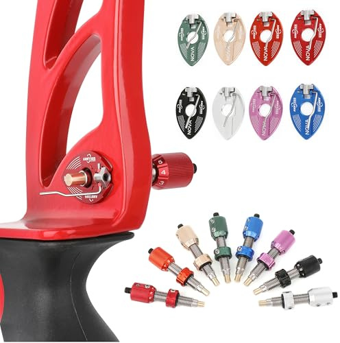 Poearcus Bogenschießen Cushion Plunger 5/16“ Gewinde Recurvebogen Seitenpolster + Magnetische Pfeilauflage Sowohl für Rechts- als auch für Linkshänder (Pfeilauflage+Pfeilkissen Plunger, Schwarz)
