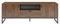 PADMA HOUSE Meuble TV 2 Portes, Support Télé avec Étagères Réglables, Longueur 140 cm, pour Télévisions 60 Pouces, Salon, Salle à Manger, Chambre (Noyer Foncé avec Tiroir)