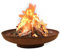 Feuerschale 80 cm Stahl, Xichuzi Feuerkorb, Feuerstelle Outdoor, Lagerfeuer, Bonfire, Garten - 313345