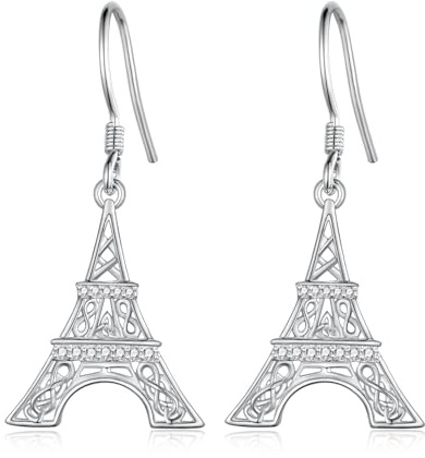 Die ohrringe des eiffelturms 925 die reinen silbernen eiffelturms sind ein geschenk zu den juwelen des eiffelturms Von paris
