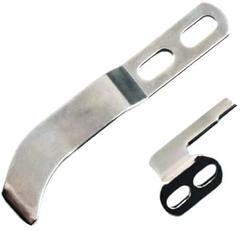 Lasitech 1/2 Stück 107-26305 107-26404 Bewegliches Feststehendes Messer for JUKI LU-1510 LU-2210 LU2216N-7 Nähmaschine mit Obertransport(1 Set Knife)