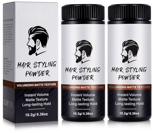 Poudre Coiffante Homme, Poudre Texturisante Cheveux 10G * 2 Pièces, Poudre Coiffante De Luxe, Matte Naturelle, Apporte Texture Et Volume Aux Cheveux, Texture Volumatrice