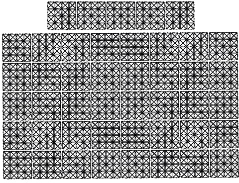 Piastrelle per pavimenti in plastica ad incastro, set da 45 pezzi 30x30 cm, bloccaggio rapido, design a griglia robusta, per terrazza esterna, bagno, piscina