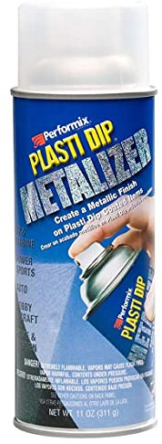 Plasti Dip 11210 Film Spray amovible, métallique argent
