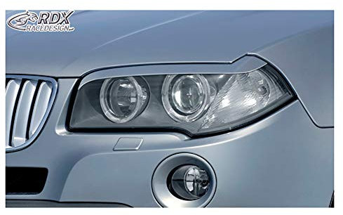 RDX Racedesign Scheinwerferblenden kompatibel mit BMW X3 E83 2004-2010 (ABS)