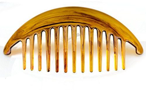 2Stk XL Steckkamm in havanna 14cm lang 7 cm breit - Made in Germany -WeLoveBeads