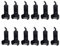 LUITON 12 pcs Original Walkie Talkie Belt Clip Compatible with Two Way Radio LT-316 WLN KD-C1 Retevis RT22 Zastone X6 NKTECH NK-U1 Zeadio ZS-B1 TIDRADIO TD-M8 RADTEL RT-10 RADIODDITY R1