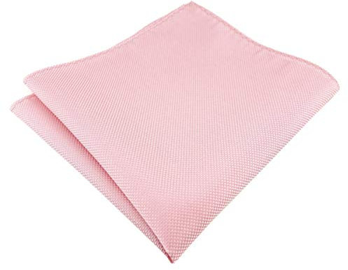 TigerTie - Fazzoletto da taschino, motivo a pois piccoli, dimensioni 30 x 30 cm, Colore: rosa., Taglia unica