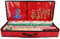 IMFILM Contenitore per carta da regalo natalizia, 88 cm, organizer per rotoli di carta avvolgente, a prova di strappo, colore rosso