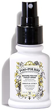 Poo-Pourri Toilet Spray Original Citrus 41 ml. uplifting blend of lemon, bergamot and lemongrass natural essential oils