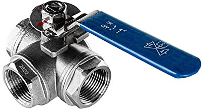 FSA Kugelhahn Edelstahl 316 1 2-Teilig 3-Wege