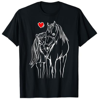 Pferde Mädchen Reiterin Pferd Liebhaber T-Shirt