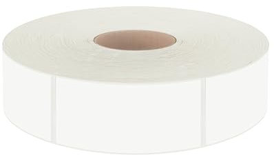 500 Removable Blank Food Labels, Water/Oil/Tear Resistant with Perforation Line for Freezer Food Containers Jars Pantry Organization (Each Measures 1” x 2”)