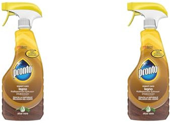 Pronto Pistola Aloe Vera, Limpiador Multiusos 5 en 1 para Muebles y Madera, 500 ml (Paquete de 2)
