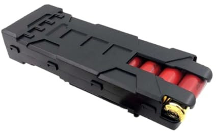 HOUSON 12GA Tactical Shotgun Shell-Halter, 10 Runde Munition Shells Magazin Aufbewahrungstaschen 12 Gauge Schrotpatrone Molle Magazintasche für 12 Gauge Magazin Munition Schwarz