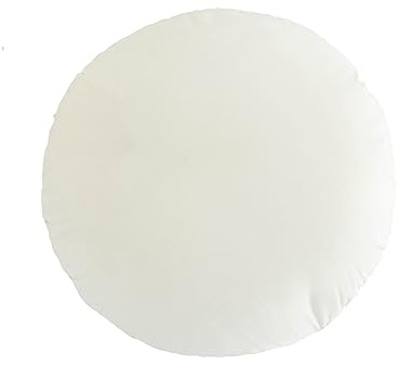 Fouriding Runde Wurfkissen 45CM,Weiche Runde Dutch Fleece Wurfkissen Kissen Bodenkissen für Wohnzimmer Sofa Bett Stuhl Boden Auto Couch Dekorativ (Weiß)
