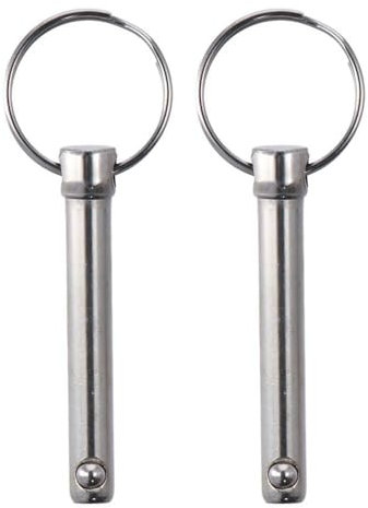 Clevis Pins 2Pcs Carbon Steel Hardware Pins Quick Release Pin Diameter 8mm Marine Hardware for Boat Accessories