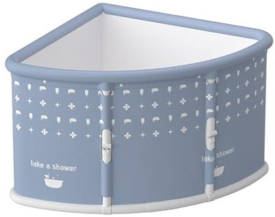 Bañera Plegable Para Adultos,75x55x98cm Bañeras Independientes Triángulo,Clásicas Cabina de Ducha Portátil SPA Bañera de Hidromasaje para Sauna,Ensamblaje Fácil