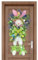 Ghirlanda di coniglietto con ghirlanda pasquale artificiale, ghirlande per porte con coniglietto pasquale,Ghirlanda di coniglietto primaverile artificiale | Ghirlanda di fiori con ghirlanda primaveril