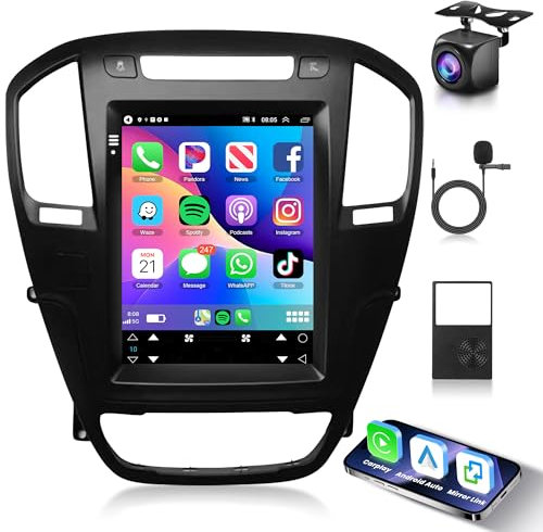 1G+32G Wireless Carplay Android 15 Autoradio für Opel Insignia Buick Regal 2009-2013 9,7 Zoll Touchscreen Autoradio mit Android Auto GPS Navi WiFi Mirror Link Bluetooth FM/RDS/HiFi/SWC Rückfahrkamera