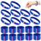 Rubber Bracelets 50Pcs France Flag Silicone Wristbands French Country Flag Rubber Band Bracelets Patriotic Wristbands for Events Sport Fans Gifts