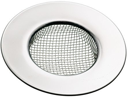 KitchenCraft KCSINK Mesh Sink Strainer / Shower Drain Hair Catcher, Stainless Steel, 7.5 cm, Silver