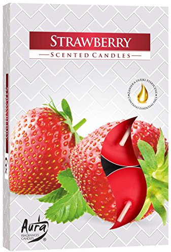 Duftteelicht 6er Display Strawberry