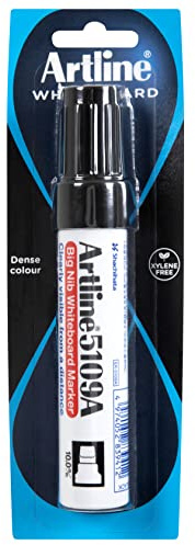 Artline 5109A Big Nib (Extra Thick) Whiteboard Marker Pen. Green Ink. Refillable.