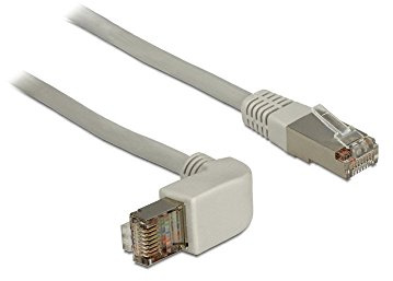 Delock RJ45 C6 SSTP Cable Angled/Straight 0.5 M