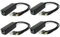 ANVISION 4-Pack Adattatore per Alimentatore Poe da 12 V Attivo, Conforme IEEE 802.3af 10 / 100Mbps, Uscita DC 12V per telecamere IP, Telefono VoIP AP e Altro