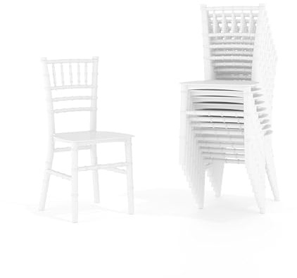 Flash Furniture Hercules Series Children's Resin Event Chairs, Commercial/Residential All Occasion Chairs for Kids, 330 lb. Static Weight Capacity, Set of 10, White