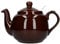 London Pottery Farmhouse Loose Leaf Teapot with Infuser, Ceramic, Rockingham Brown, 4 Cup (1.2 Litre)