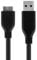 CELLONIC® Micro USB 3.0 Phone Charger Cable Replacement for Samsung Galaxy S5 (SM-G900), Galaxy Note 3 (SM-N900) 1m Fast Charging 1A Smartphone Data Transfer Lead PVC - Black