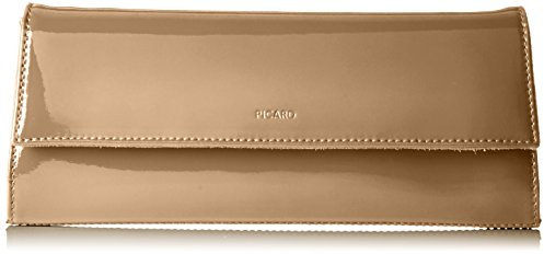 Picard Abendtasche Damen Beige Lack Auguri | Schultertasche aus Echtleder mit kurzem Trageriemen | Clutch Elegant, Modern, Hochwertig | kleine Handtasche | Abend, Alltag, Ausgehen