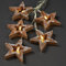 hellum Lichterkette Innen mit Sternen aus Holz, 10 LED Holzsterne beleuchtet warmweiß, 1,35m beleuchtete Länge batteriebetrieben, transparentes Kabel, Weihnachtsbeleuchtung Innen Fenster, 521108