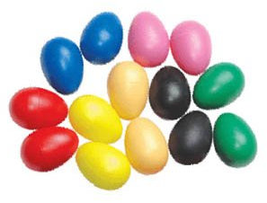 Shaker Par Huevos Colores Plástico Samba