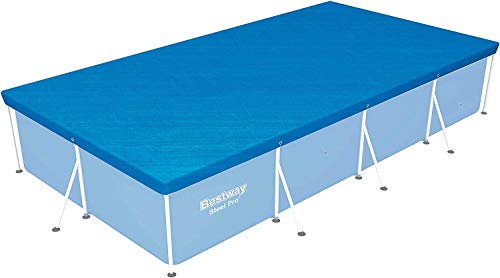 Bestway 58107 Abdeckung für Pool, rechteckig, 410 x 226 cm, aus Polyethylen