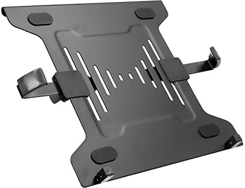 Mount-It! Laptop VESA Mount Arm | Vented Notebook Holder | Tray Clamp for Monitor Stand 75mm & 100mm VESA