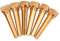 VGEBY 6pcs Guitare Bridges Pins Plaqué Or Incrusté Dot Abalone pour Guitare Folk Acoustique