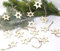 LB H&F 14 x Weihnachts-ANHÄNGER Set Holz-Sterne Weihnachtssterne Christbaumanhänger Holz Christbaumschmuck Sterne natürlich DY (J)