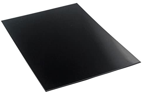 Durable PVC 3 Ply Guitar Pickguard Rohling Material Scratch Plate Sheet Gitarren Kopf Furnier - Schwarz