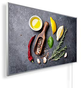 Könighaus 600W Infrarotheizung mit Bild in HD Qualität ✓ Energiesparend ✓ 5 Jahre Garantie ✓ Doppelter überhitzungsschutz ✓ Infrarot Wandheizung ✓ Motiv: 171. Kräuter