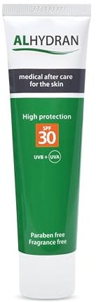 Alhydran SPF 30 - Narben- und Sonnenschutz - Vorbeugung der Hautalterung - Aloe Vera als Hauptbestandteil - Für alle Hauttypen - Wirksame Feuchtigkeitspflege - Klinisch getestet - 59 ml