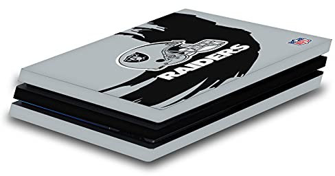 Head Case Designs Offizielle NFL Fegen Strich Las Vegas Raiders Vinyl Haut Gaming Aufkleber Abziehbild Abdeckung kompatibel mit Sony Playstation 4 PS4 Pro Console