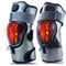 Heated Knee Massager Rechargeable - HONGJING Cordless Knee Massage Wrap for Arthritis Joint Pain Relief, 3 Adjustable Vibration & Heat (1 Pair), Silver