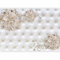 murando - Papier peint panoramique 400x280 cm - Revêtement mural décoration pour chambre salon cuisine - Design unique et moderne - Gris vert marron - Ornements dorés matelassés n-B-0084-a-a