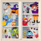 heekpek 10 Blätter Halloween Fensterbilder Wiederverwendbar Fensterbild Kinder Halloween Selbstklebend Gel Fensteraufkleber Halloween Fensterbilder Doppelseitig