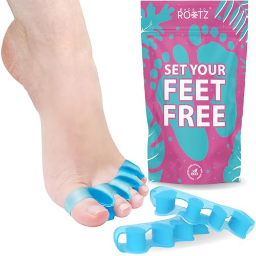 BACK TO ROOTZ Zehenspreizer für Hallux Valgus, 2 Stück, Blau